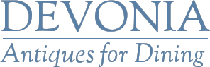 logo of devonia-antiques-blue
